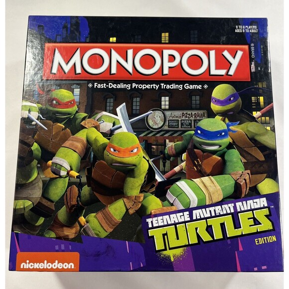 Monopoly TMNT Nickelodeon 2014 Teenage Mutant Ninja Turtles Board Game - Picture 1 of 12